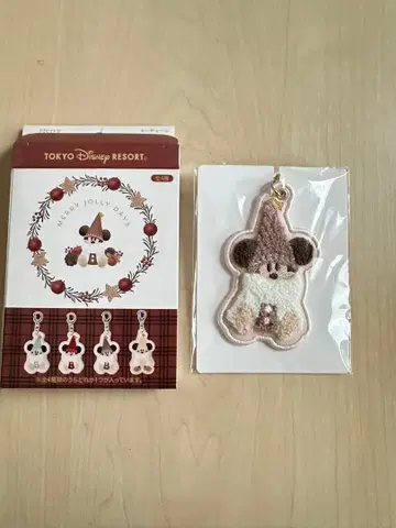 도쿄 디즈니 리조트 크리스마스 릴린린 키체인 브라운