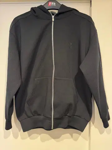 CRONOS 블랙 집업 후드티 M