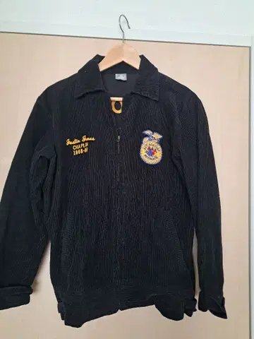 블랙 코듀로이 자켓 M