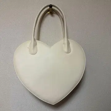MILK 하트형 숄더백 아이보리