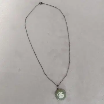 Wedgwood 엔젤 모티브 그린 펜던트 목걸이