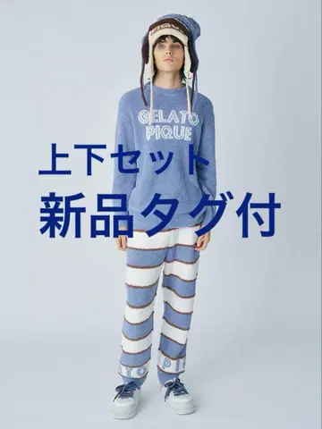 GELATO PIQUE 상하의 세트 베비모코 블루