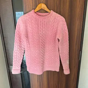 RHC 론 허먼 핑크 케이블 니트 스웨터