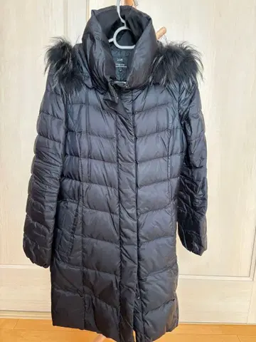 후드 부착 블랙 다운 자켓 5호