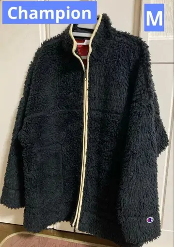 Champion 보아 자켓 아우터 보아 블랙 M