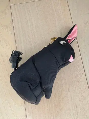 안야 힌드마치 토끼 모양 에코백 블랙