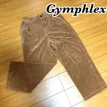 Gymphlex 브라운 코듀로이 와이드 팬츠