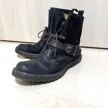 세키아리 미켈레 빈티지 남성용 엔지니어 부츠 이탈리아제 블랙