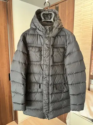 Herno 후드 부착 블랙 다운 자켓