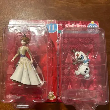 안나와 올라프 크리스마스 피규어 세트