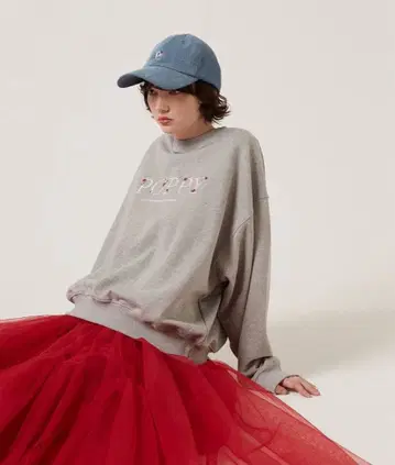 POPPY 자수 로고 트레이닝복