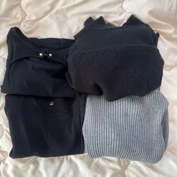 여성용 상의 묶음 판매 4점