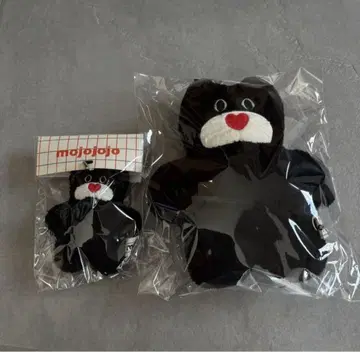mojojojo BREEZE 콜라보 블랙 고양이 봉제 인형과 참 세트