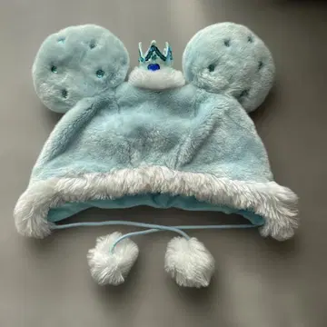 스카이블루 왕관 모티브 모자