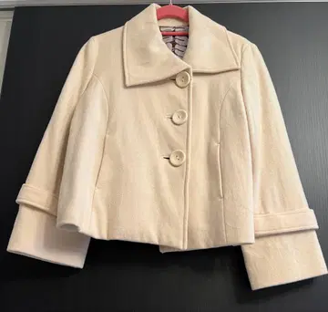 아이보리 울 코트