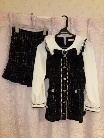 LIZLISA 리본 트위드 셋업