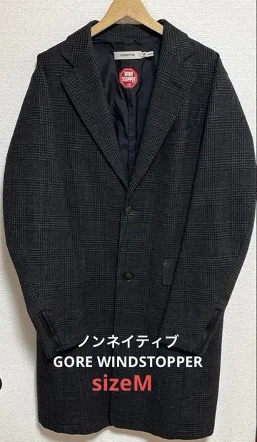 [ 새상품급 ] 논네이티브 GORE WINDSTOPPER 울 체스터 코트