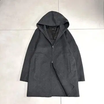 미사용급 띠어리 2023 캐시미어 혼방 후디드 코트 M 정가 10만