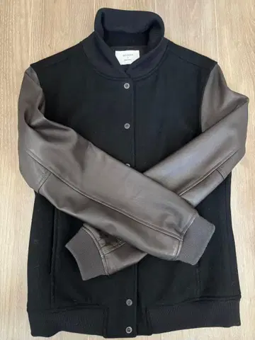 STUDIOUS 점퍼 블랙/브라운 사이즈 2