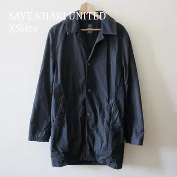 SAVE KHAKI UNITED 남성용 스텐카라 코트 블랙