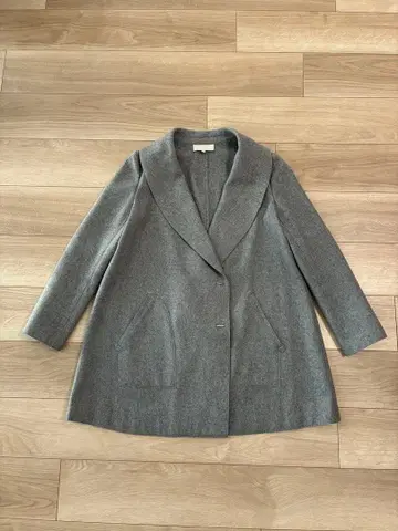 언타이틀 MTT 울 압축 미들 기장 A라인 코트 그레이 이탈리아 원단