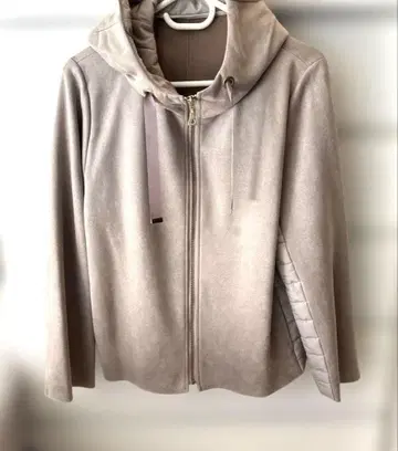 후드 부착 자켓 경량 코트 콤비 사이즈 L 리본