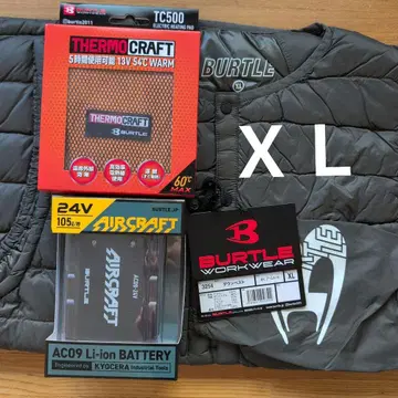 [미사용 새상품] BURTLE 3254 XL 경량 다운 방한 베스트 세트