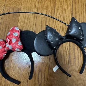 미니 마우스풍 머리띠 빨검
