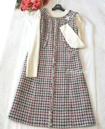 르네 울 트위드 원피스