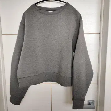 ENOF 그레이 크루넥 맨투맨