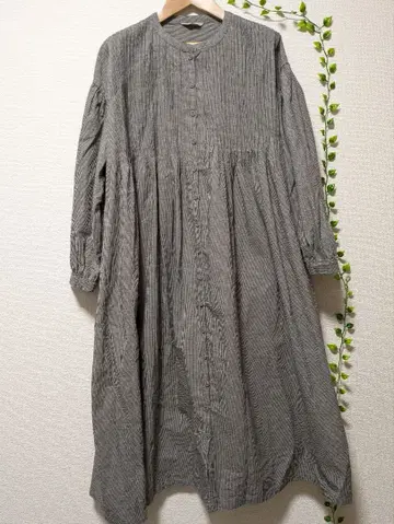 사만사 모스모스 [ S 사이즈 ] 면린넨/데님핀턱 원피스