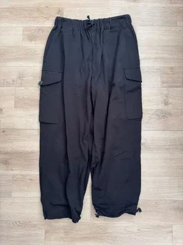 캡틴선샤인 블랙 카고 팬츠 허리밴딩