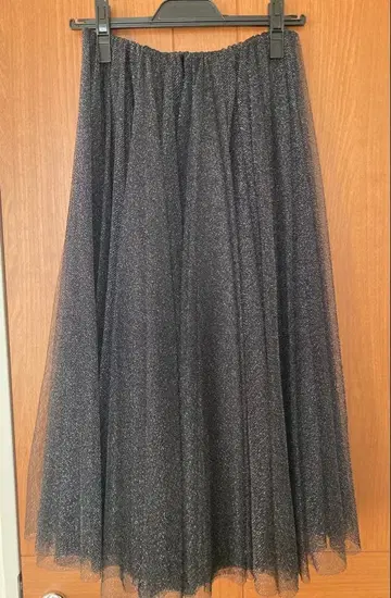 JENNE 스파크 라메 샤샤 스커트