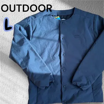 [ 새상품 ] OUTDOOR 아웃도어 노카라 자켓 L 차콜 그레이