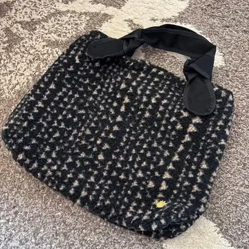 새상품 1 metre carre 1미터 캐러 울 체크 무늬 토트백