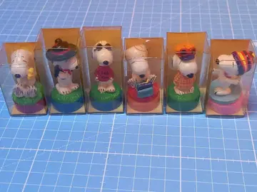 스누피 피규어 스탬프 6개 세트