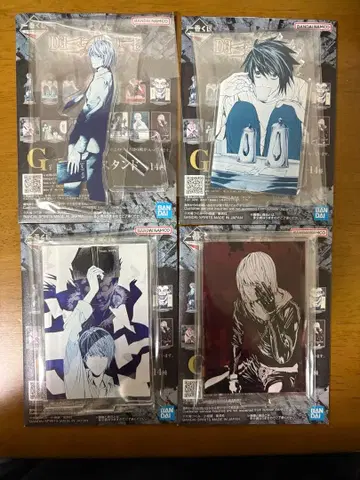 제일복권 데스노트 G상 아크릴 스탠드 4종 세트