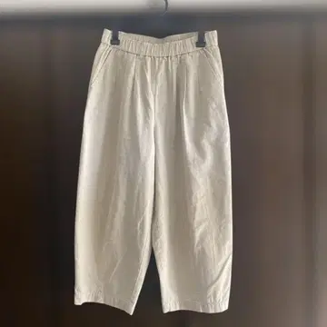 tandey 휴일과 시 베이지 와이드 팬츠 허리밴딩