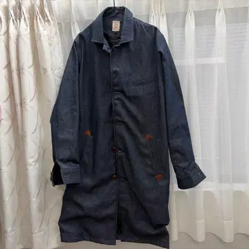 베이슨 오리지널 다크 블루 데님 코트