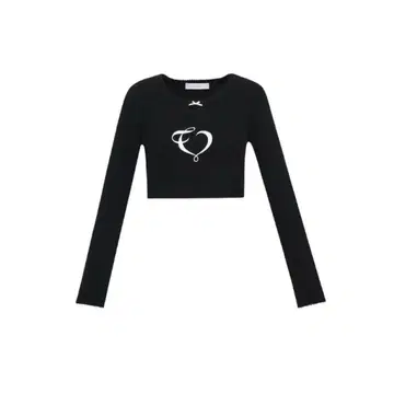 thevirgins tiny ribbon long t black