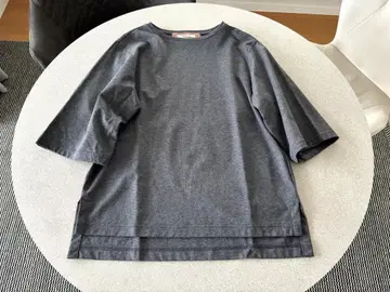 Room no.8 룸 에이트 수피마 코튼 하프 슬리브 상의 그레이