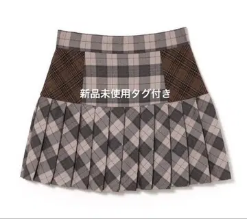 andmary Coco check pleats skirt 앤드마리