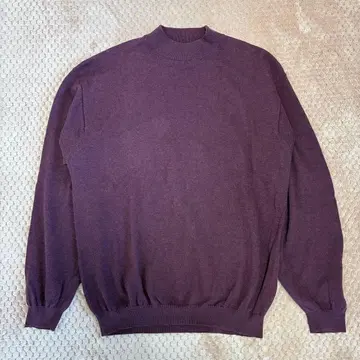 [ 구제 의류 ] 90s croft&barrow 모크넥 니트 XL 버건디