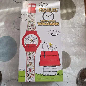 스누피 벽걸이 시계 손목시계형