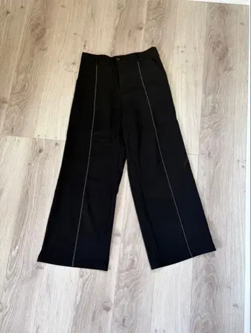 블랙 스트레이트 팬츠