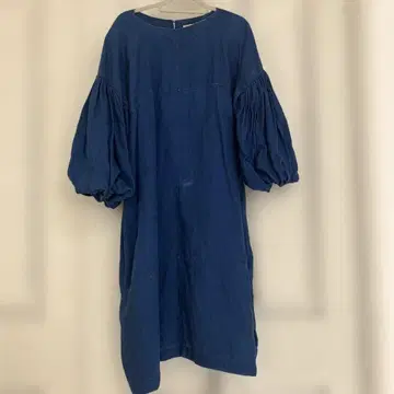 scrumpcious 볼륨 슬리브 드레스 인디고