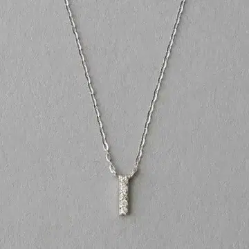 ete 에테 K10WG 레이어 다이아몬드 바 목걸이