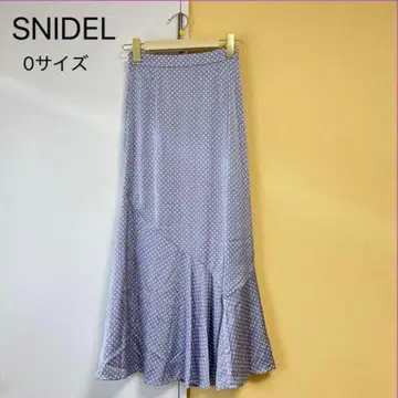 미사용급 SNIDEL 도트 자카드 내로우 스커트 0 스나이델
