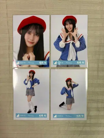 히나타자카46 마츠오 사쿠라 부탁 바흐 자켓 사진 의상 4종 컴프