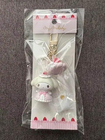 마이멜로디 산리오 딸기 휘핑 케이크 시리즈 키링